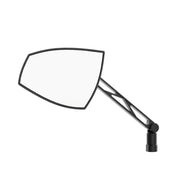 HIGHSIDER Wave Mirror Pair Black/Red for Powersports