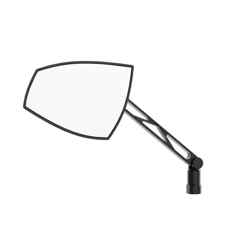 HIGHSIDER Wave Mirror Pair Black/Red for Powersports
