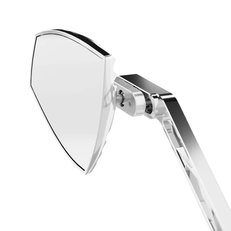 Wave Mirror Pair Chrome 