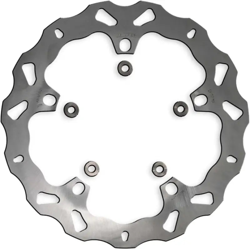 Wave Rotor Front with perforated metal brake rotor and mounting hardware for RV & truck parts
