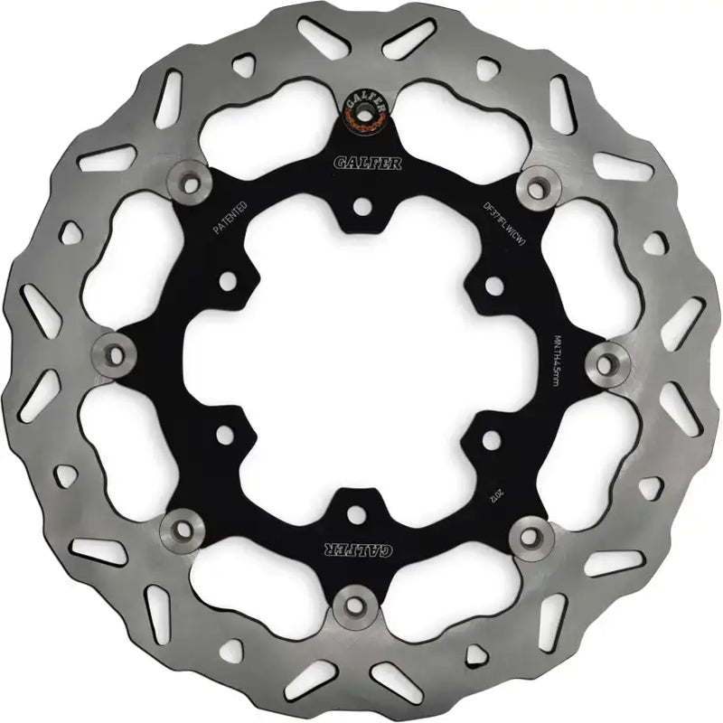 Wave Rotor Front motorcycle brake rotor with black carrier and metallic ring for RV parts & accessories