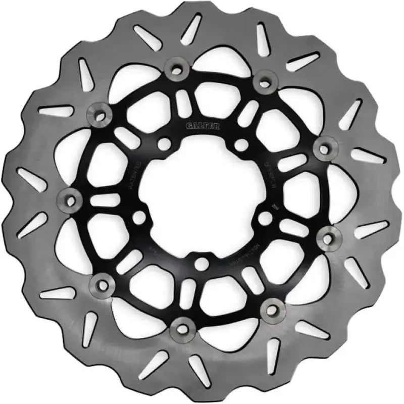 Black and grey motorcycle brake disc with slotted vents for Wave Rotor Front in rv parts & accessories