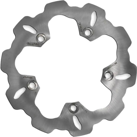 Silver-colored Wave Rotor Rear motorcycle brake rotor for RV parts & accessories or truck parts