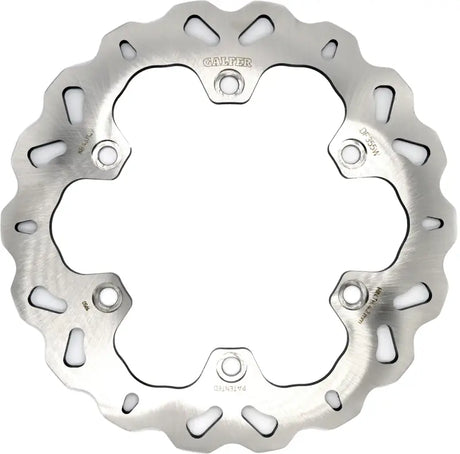 Metallic wavy-edged Wave Rotor Rear motorcycle disc brake with six mounting holes for RV parts & accessories