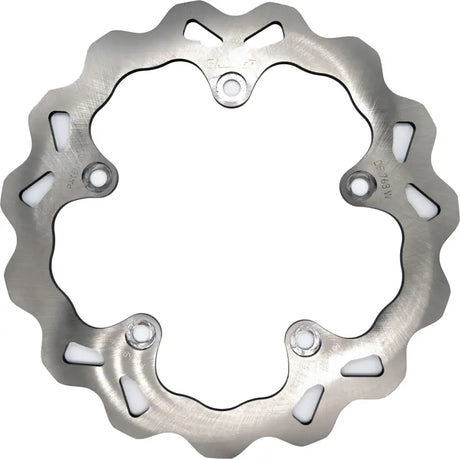 Silver metal brake rotor for Wave Rotor Rear RV parts & accessories and powersports vehicles