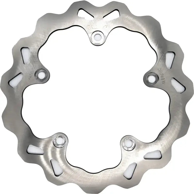 Silver metal brake rotor for Wave Rotor Rear RV parts & accessories and powersports vehicles