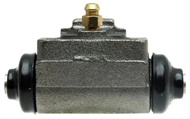 Gray metal wheel cylinder with black rubber boots for WC37590 Raybestos Wheel Cylinder