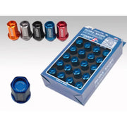Rays WDURA4214150R WDURA4214150R Rays Dura-Nut L42 Straight Type 14x1.50 Lug Nut Set 16 Lug 4 Lock Set - Red