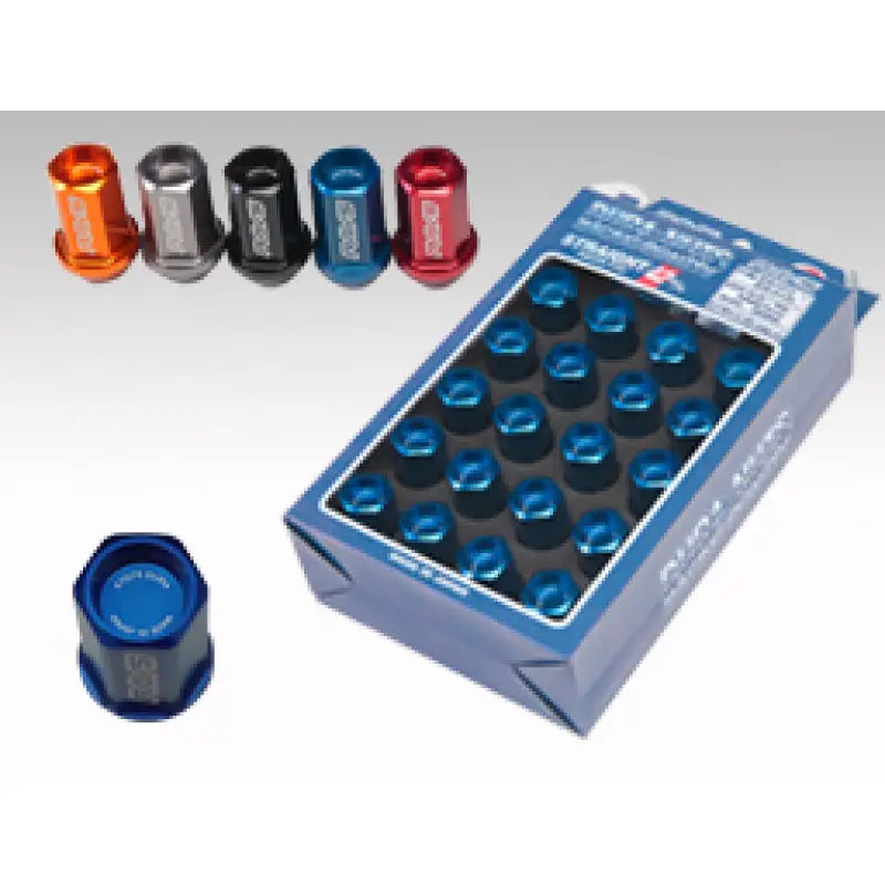 Rays WDURA4214150R WDURA4214150R Rays Dura-Nut L42 Straight Type 14x1.50 Lug Nut Set 16 Lug 4 Lock Set - Red