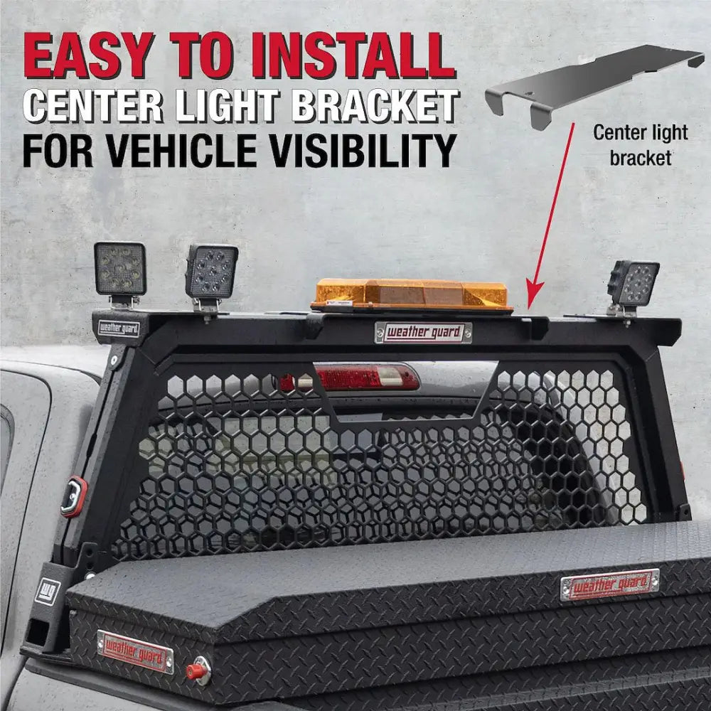 Weatherguard Limited Lifetime Warranty Headache Rack 11902-52-01 - Open Aluminum