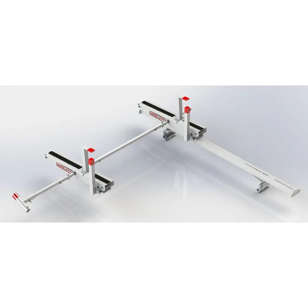 Weatherguard Limited Lifetime Warranty Ladder Rack 2277-3-01 - Full-Size Van Drop-Down Dual CM