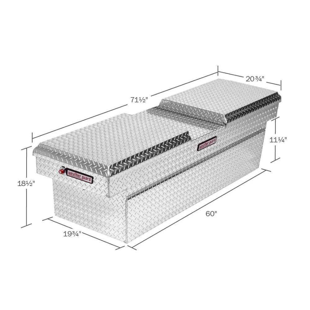 Weatherguard Limited Lifetime Warranty Tool Box 124-3-04 - Model 124-3-04 Gull Wing Alumi