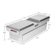 Weatherguard Limited Lifetime Warranty Tool Box 124-3-04 - Model 124-3-04 Gull Wing Alumi