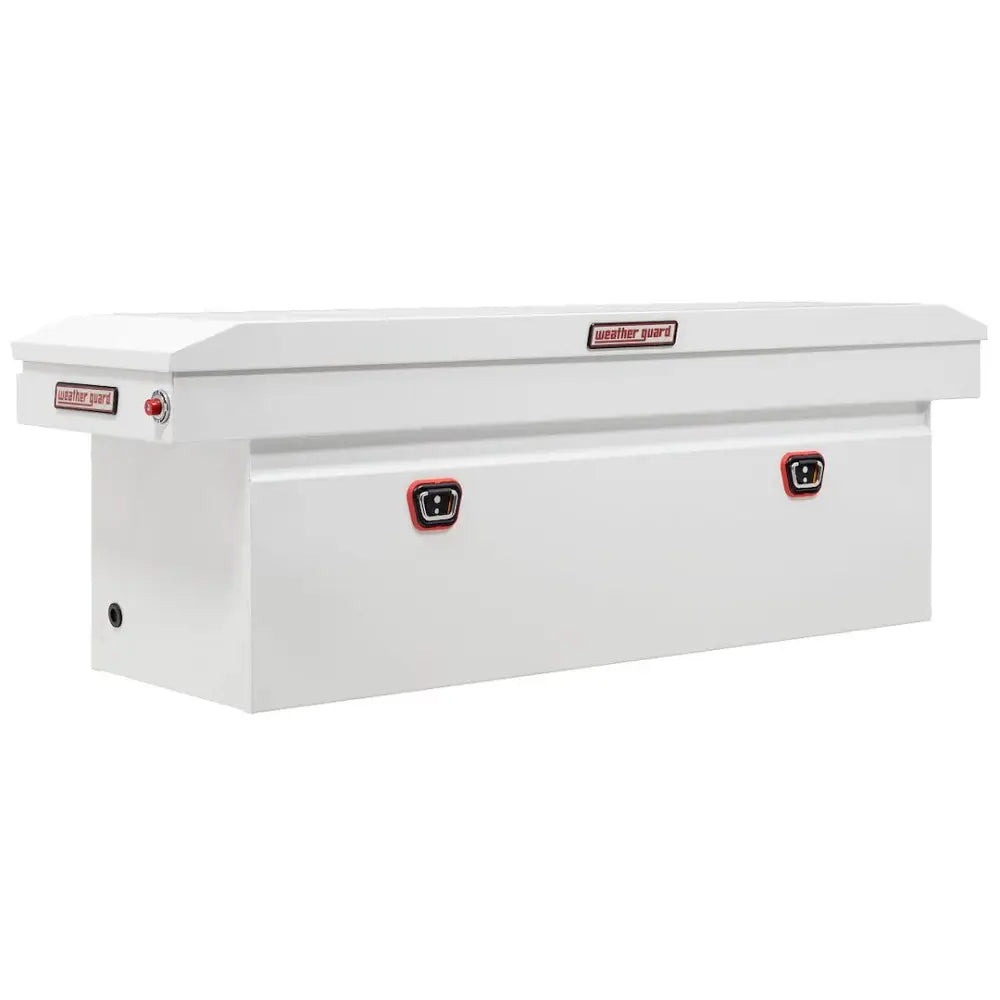 Weatherguard Limited Lifetime Warranty Tool Box 128-3-03 - White FS Deep Saddle Steel