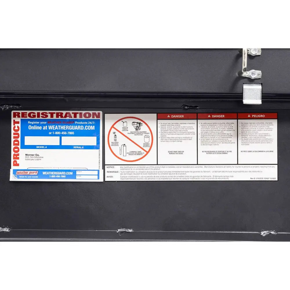 Weatherguard Limited Lifetime Warranty Tool Box 131-6-04 - Saddle