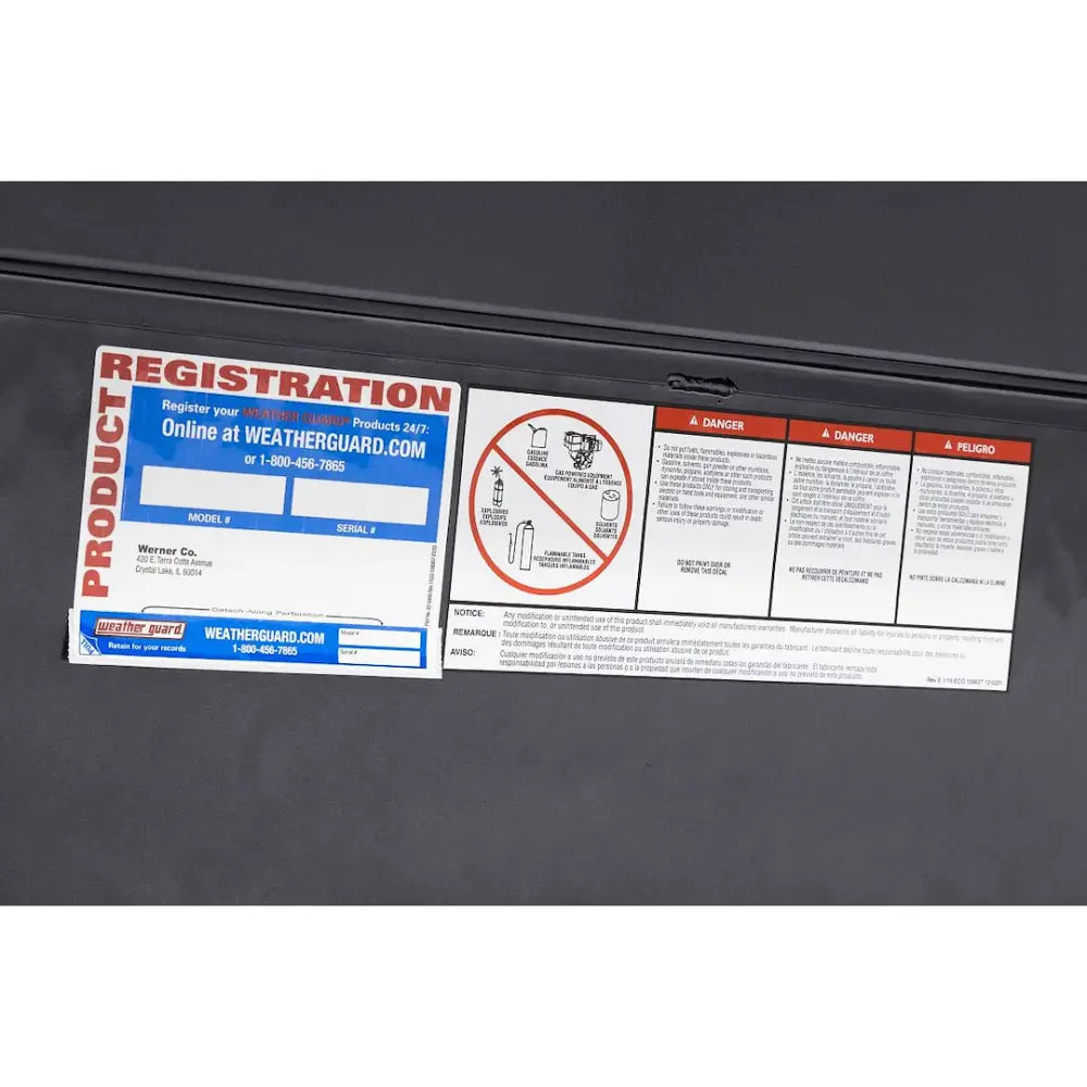 Weatherguard Limited Lifetime Warranty Tool Box 174-6-04 - LO-Side