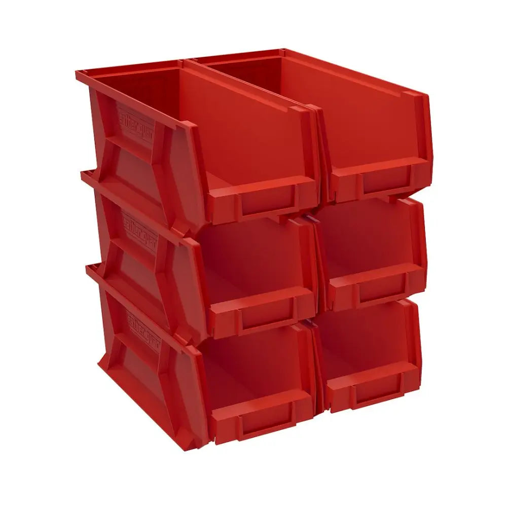 Weatherguard Limited Lifetime Warranty Van Storage System Shelf Bin Box 9854-7-02 - Red 9854-7-02 Bins 6INX7.8X15.4 6P