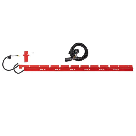 Red LED light bar with wiring for Weatherguard Saddle Lights Bezel, saddle lights bezel