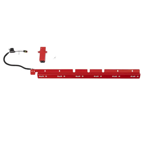 Red metal light bar with wiring for Weatherguard Saddle Lo-Side Lights Bezel PS8101