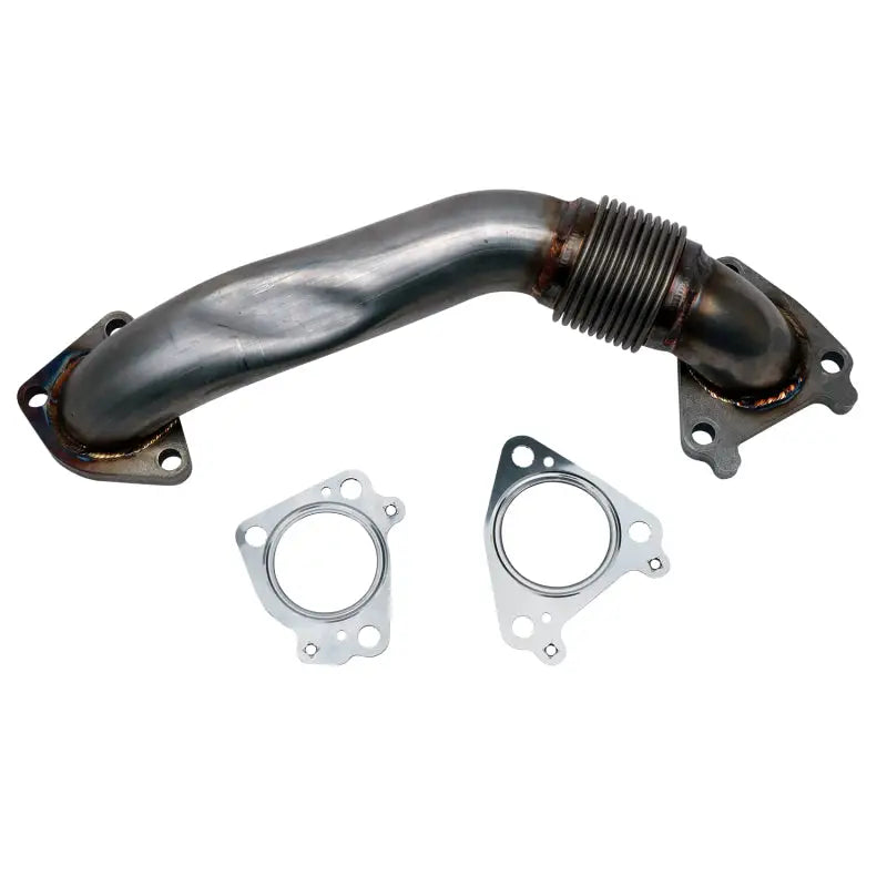 Wehrli WCF100654 Wehrli 01-04 Chevrolet 6.6L Duramax LB7 2in Stainless Pass. Side Up Pipe w/Gaskets (Single Turbo) - WCF100654