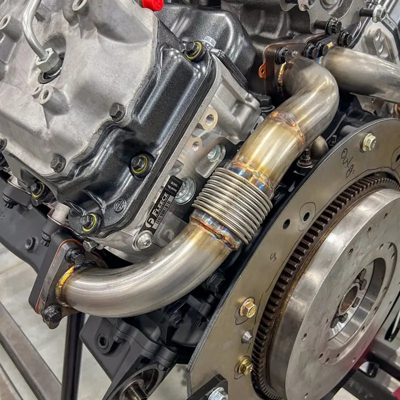 Wehrli WCF100590 Wehrli 01-04 Chevrolet 6.6L Duramax LB7 2in Stainless Up Pipe Kit w/Gaskets - Single Turbo - WCF100590