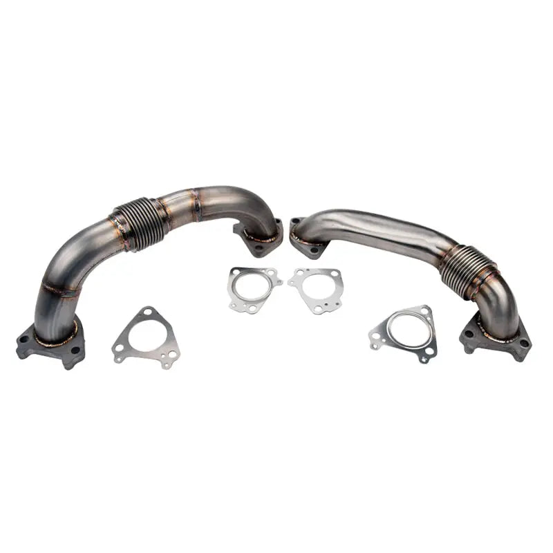 Wehrli WCF100590 Wehrli 01-04 Chevrolet 6.6L Duramax LB7 2in Stainless Up Pipe Kit w/Gaskets - Single Turbo - WCF100590