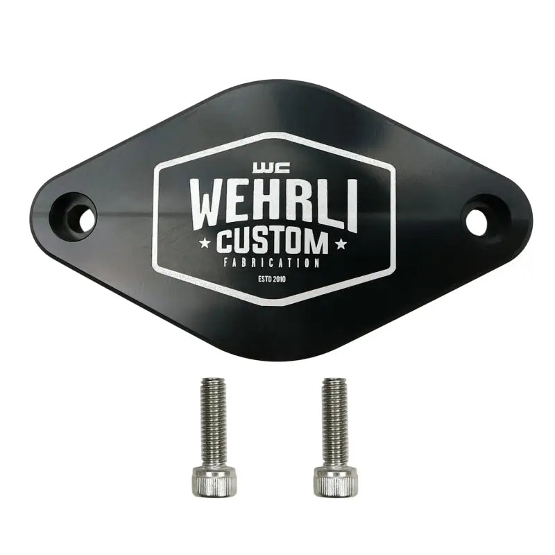 Wehrli WCF100096 Wehrli 11-16 Chevrolet 6.6L LML Duramax Turbo Resonator Billet Block Off Plate - WCF100096