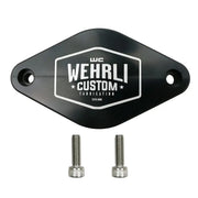 Wehrli 11-16 Chevrolet 6.6L LML Duramax Turbo Resonator Billet Block Off Plate - WCF100096