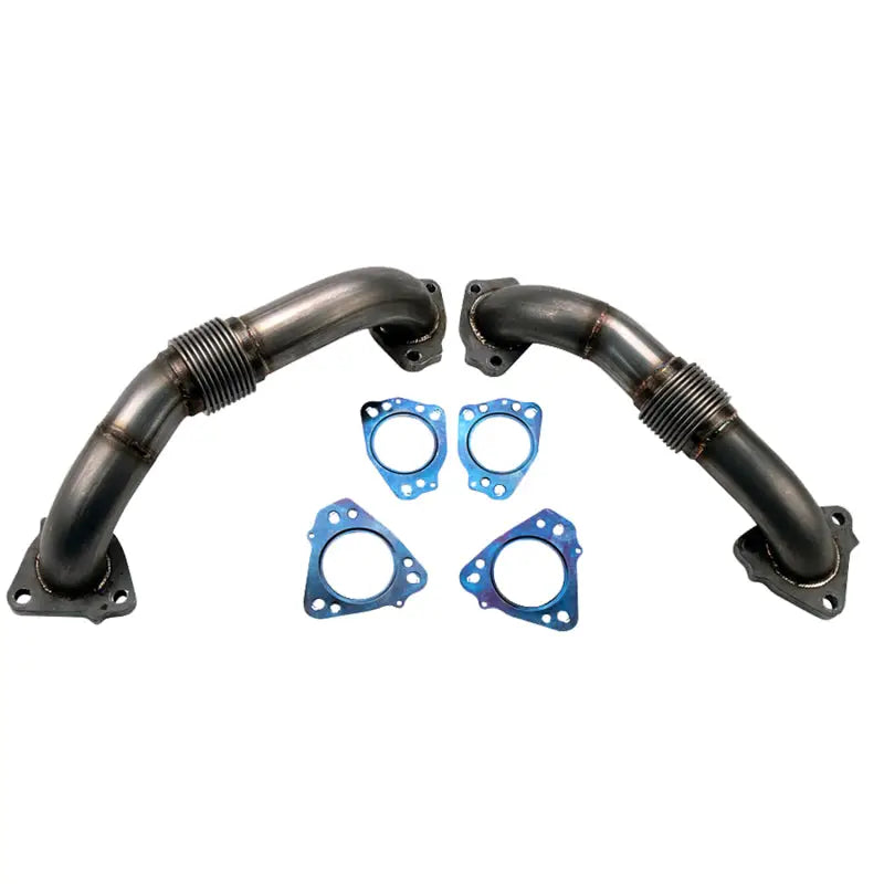 Wehrli WCF100624 Wehrli 17-24 Chevrolet 6.6L L5P Duramax 2in Stainless Up Pipe Kit w/Gaskets - WCF100624