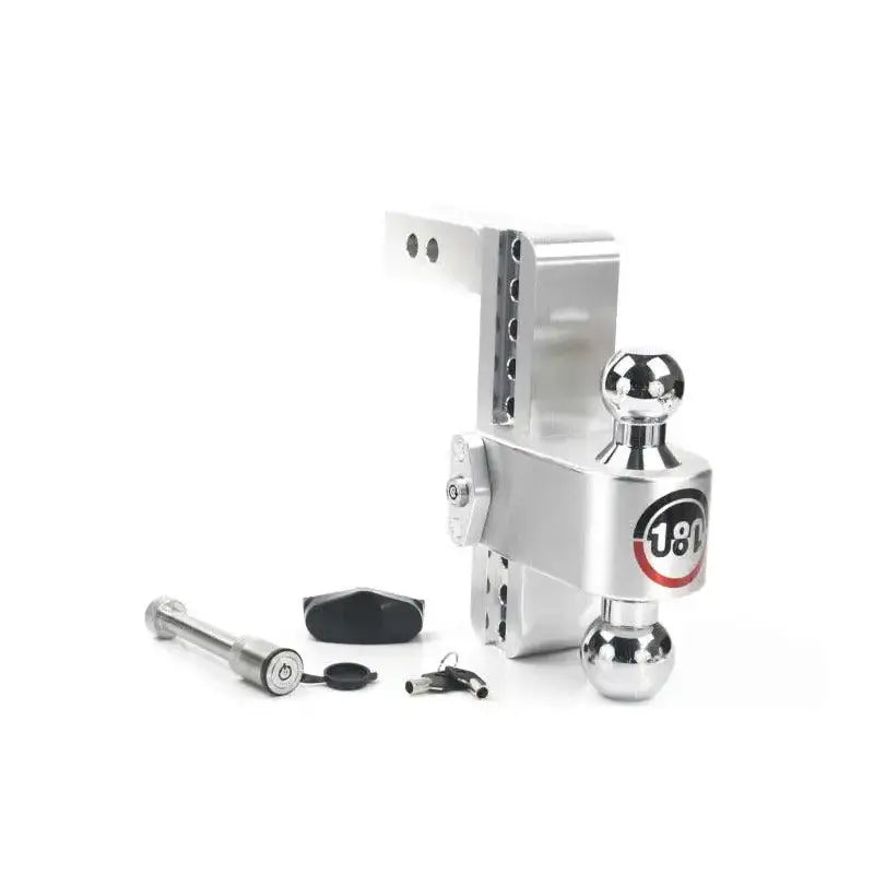 Weigh Safe 180 Hitch 8in Drop Hitch & 2in Shank (10K/12.5K GTWR) w/WS05 - Aluminum - RV and Auto Parts