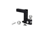Weigh Safe Aero Hitch 6in Drop & 2in Shank (10K/12.5K GTWR) w/WS05 - Steel - Winches Hitches