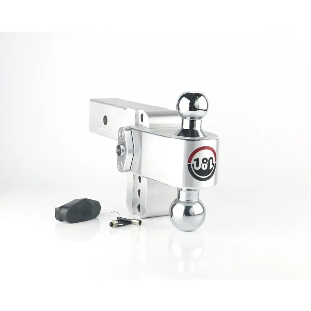 Weigh Safe Dual Pin Lock Plate Trailer Hitch Ball Mount CTB4-2.5 - 180 Degree Turnover Drop HI