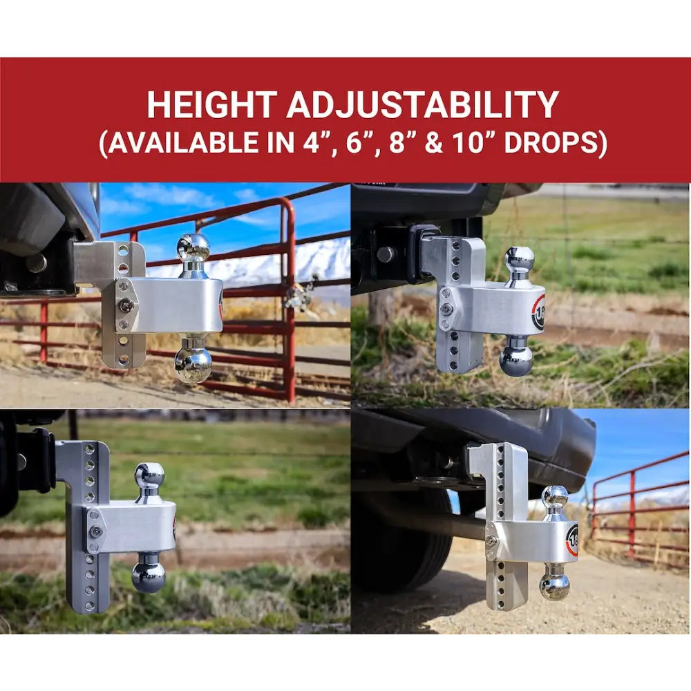 Weigh Safe Keyed Alike Hitch Locking Pin Trailer Hitch Ball Mount CTB4-2-KA - Turnover Drop