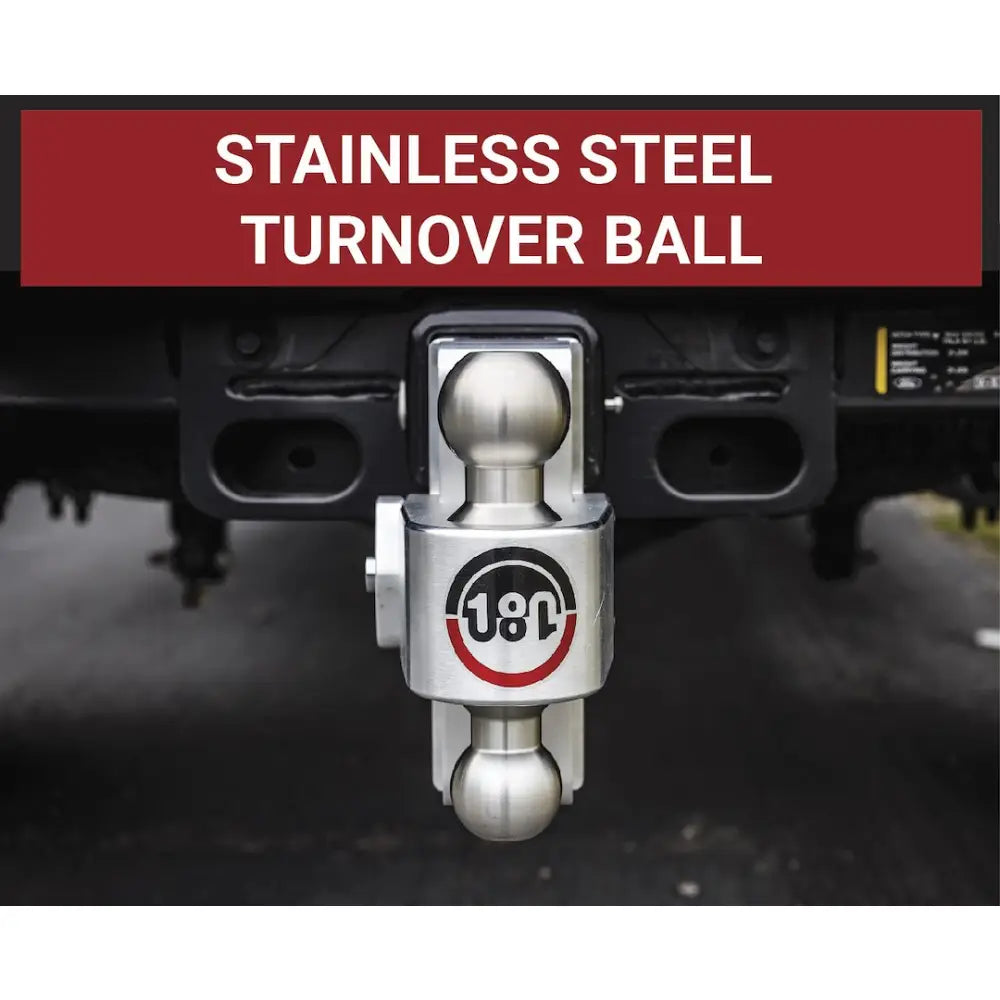 Weigh Safe Limited Lifetime Warranty Trailer Hitch Ball Mount LTB4-2.5-KA - Turnover Drop