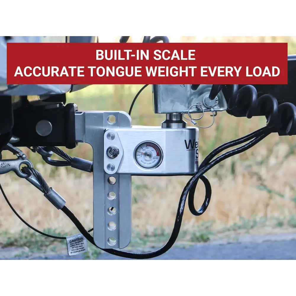 Weigh Safe Limited Lifetime Warranty Trailer Hitch Ball Mount WS8-3 - 8Inadj Ballmount 3Inshank