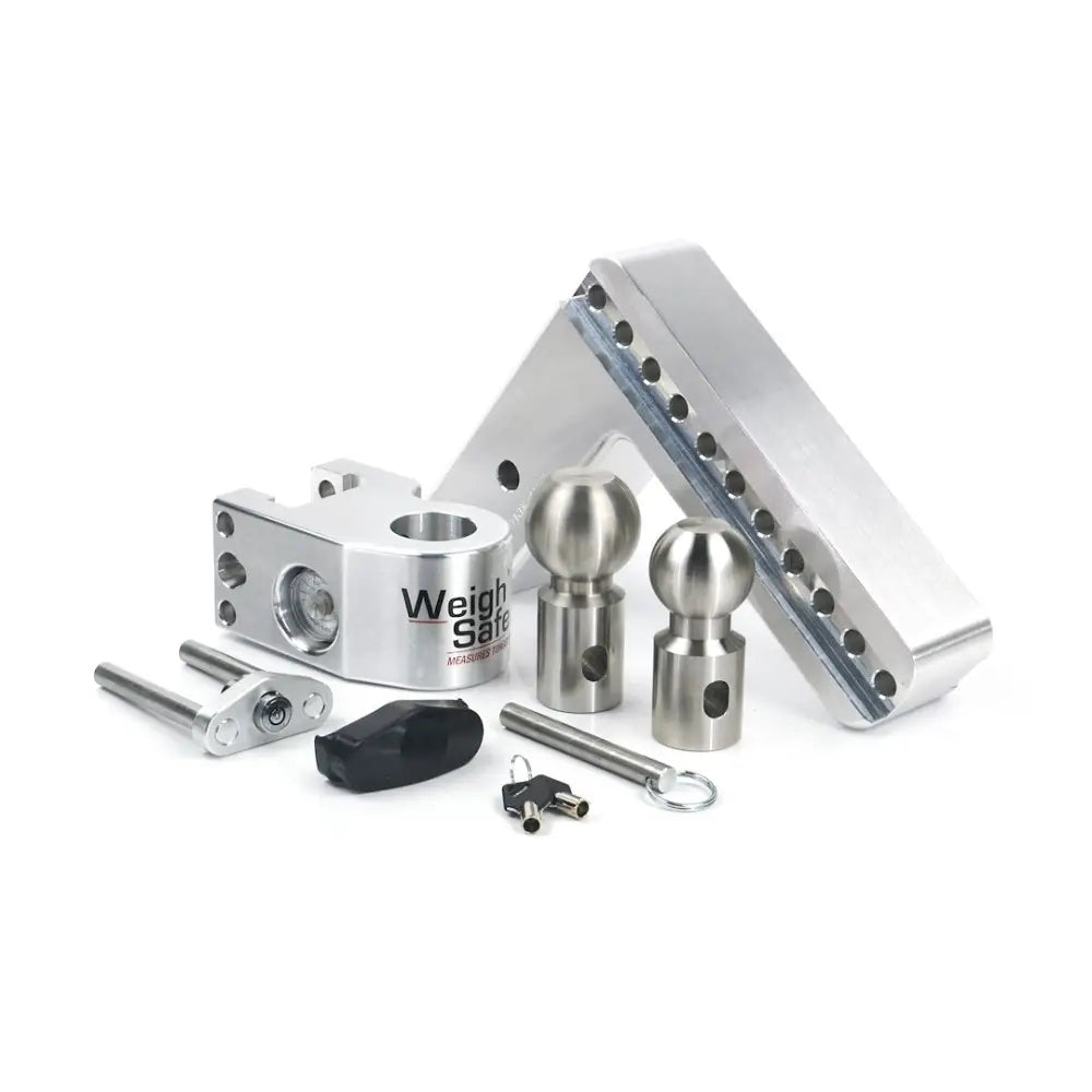 Weigh Safe Limited Lifetime Warranty Trailer Hitch Ball Mount WS8-3 - 8Inadj Ballmount 3Inshank