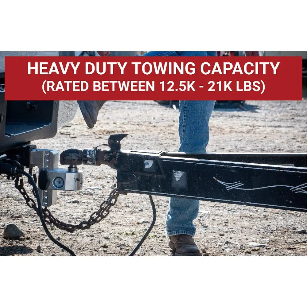 Weigh Safe Limited Lifetime Warranty Trailer Hitch Ball Mount WS8-3 - 8Inadj Ballmount 3Inshank