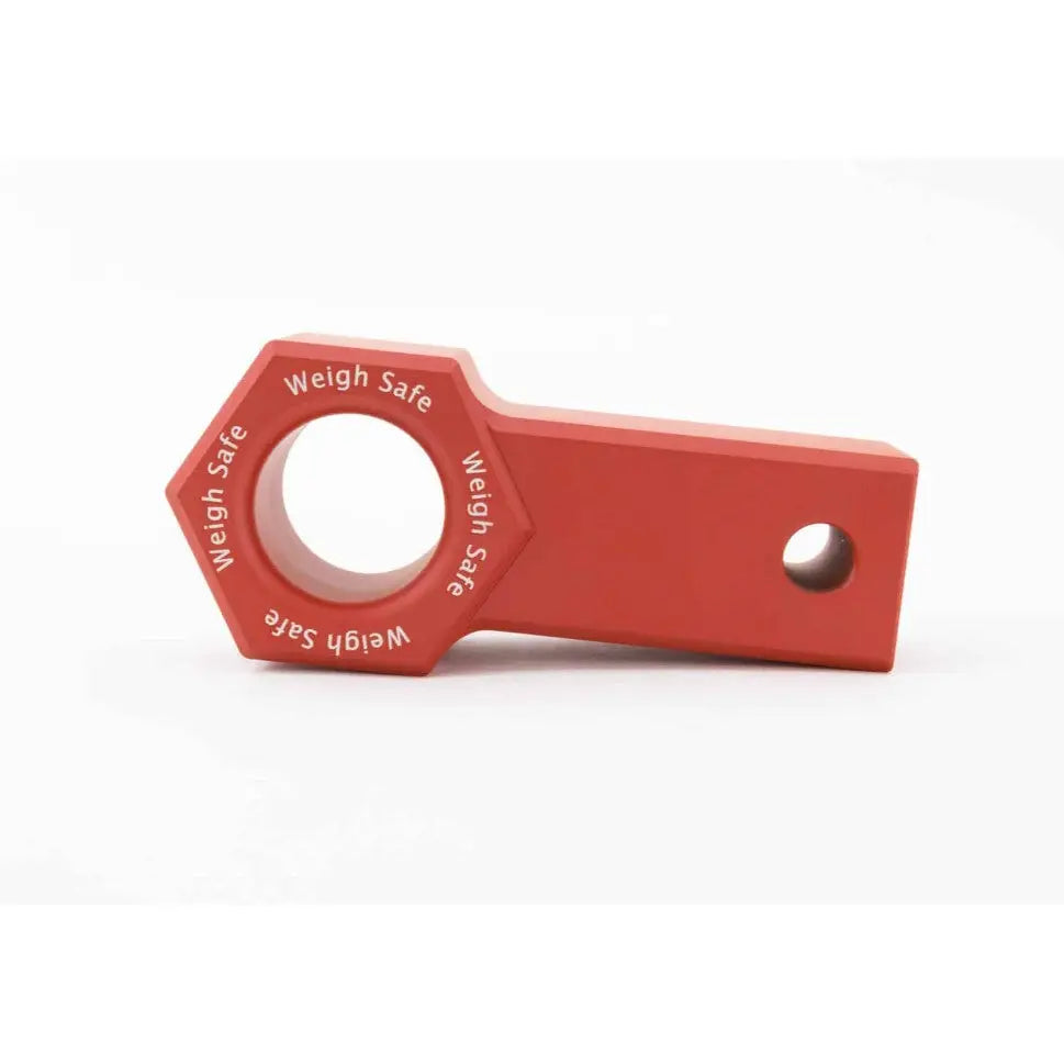Weigh Safe Raw Machined Finish D-Ring Mount WS-SS-CER-Red - Red Cerakote Towing Recovery AL