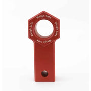 Weigh Safe Raw Machined Finish D-Ring Mount WS-SS-CER-Red - Red Cerakote Towing Recovery AL
