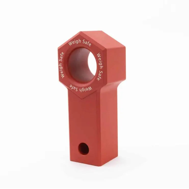 Weigh Safe Raw Machined Finish D-Ring Mount WS-SS-CER-Red - Red Cerakote Towing Recovery AL