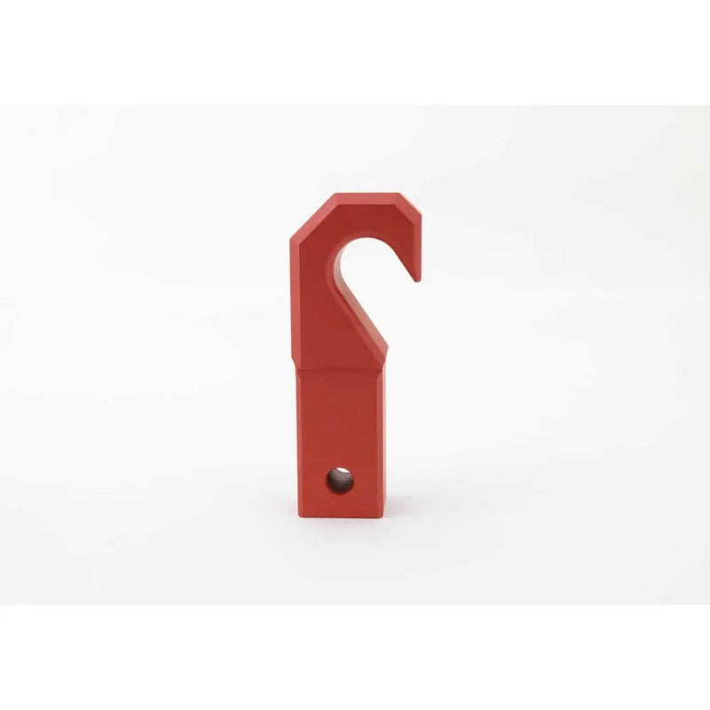Weigh Safe Raw Machined Finish Tow Hook WS-HK-CER-Red - Red Cerakote Towing Recovery AL