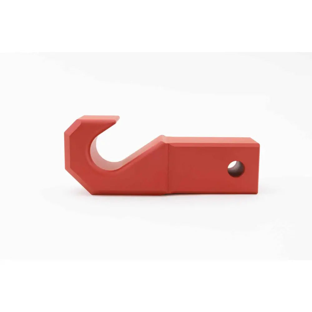 Weigh Safe Raw Machined Finish Tow Hook WS-HK-CER-Red - Red Cerakote Towing Recovery AL