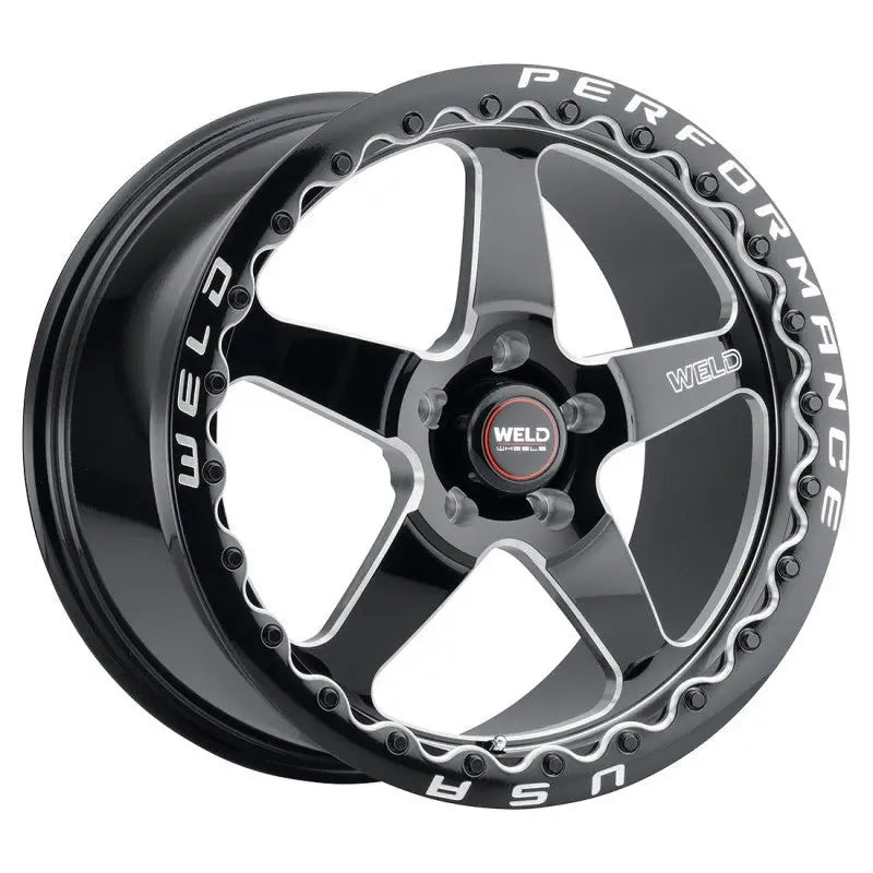 Weld S90400575P38 Weld 17x10 Ventura Beadlock 5x120 ET45 BS7.25 Gloss BLK MIL DIA 78.1