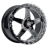Weld 17x10 Ventura Beadlock 5x127 ET38 BS7.00 Gloss BLK MIL DIA 71.5 - Truck & Automotive