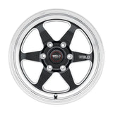 Weld 17x11 Ventura 6 Drag 6x127 ET36 BS7.375 Gloss BLK MIL DIA 78.1 - Truck & Automotive