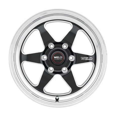 Weld 17x11 Ventura 6 Drag 6x127 ET36 BS7.375 Gloss BLK MIL DIA 78.1 - Truck & Automotive