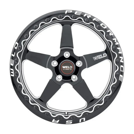 Weld Magnum Import 13x10 / 4x100mm BP / 5in. BS Black Wheel - Black Single Beadlock MT 