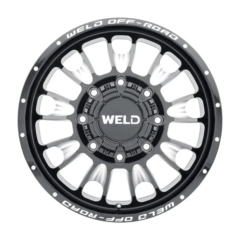 Weld Off-Road W121 20X8.25 Scorch Front 8X200 ET108 BS8.90 Gloss Black MIL 142.2 - W12108292890