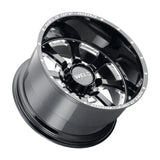 Weld Off-Road W125 20X10 Granada Eight 8X165.1 ET-18 BS4.75 Gloss Black MIL 125.1 - W12500082476 - Wheels