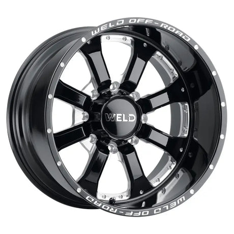 Weld Off-Road W125 20X10 Granada Eight 8X165.1 ET-18 BS4.75 Gloss Black MIL 125.1 - W12500082476 - Wheels